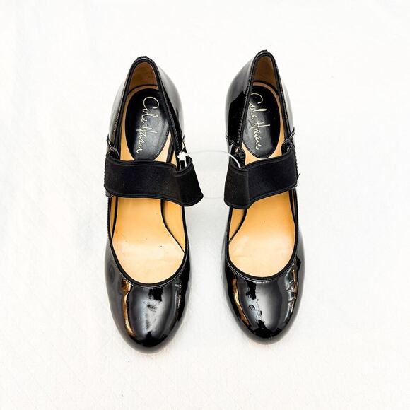 Cole Haan Mary Jane Patent Leather Pump Comfort Heel Size 9.5 - Picture 1 of 5